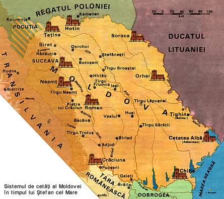 Sistemul de cetati al Moldovei in timpul lui Stefan cel Mare