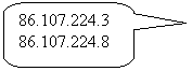 Rounded Rectangular Callout: 86.107.224.3
86.107.224.8
