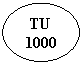 Oval:   TU
 1000
