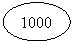 Oval: 1000