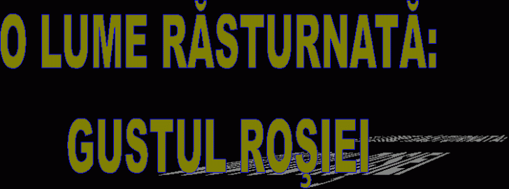 O LUME RASTURNATA:
GUSTUL ROSIEI