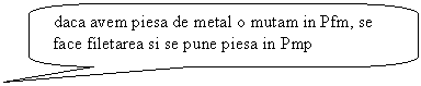 Rounded Rectangular Callout: daca avem piesa de metal o mutam in Pfm, se face filetarea si se pune piesa in Pmp