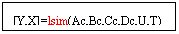 Text Box: [Y,X]=lsim(Ac,Bc,Cc,Dc,U,T);